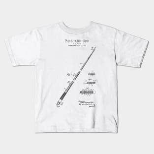 BILLIARD CUE patent Kids T-Shirt